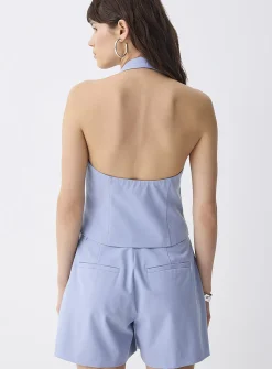 Pleated dress short