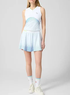 Pleated tennis miniskirt