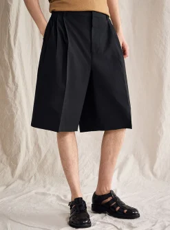 Pleated XL Bermudas