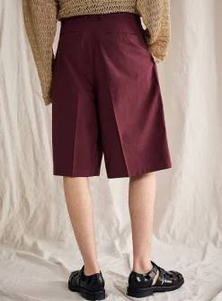 Pleated XL Bermudas