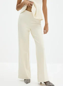 Ponte wide-leg pant