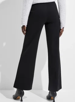 Ponte wide-leg pant