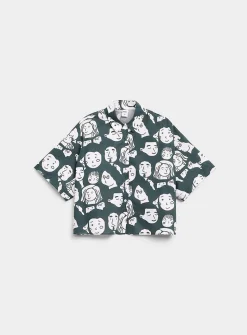 Pop print cropped shirt