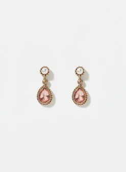 Precious stone earrings
