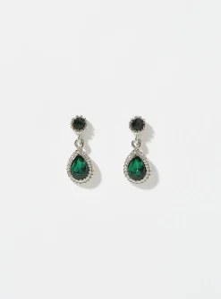 Precious stone earrings