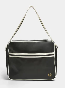 Preppy-stripe laptop bag