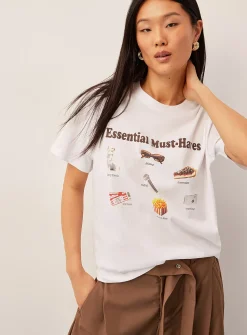 Print collage boxy-fit T-shirt