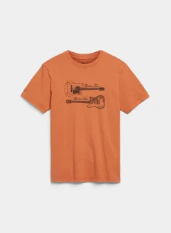 Printed faded jersey T-shirt