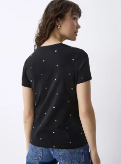 Printed lightweight crew-neck T-shirt