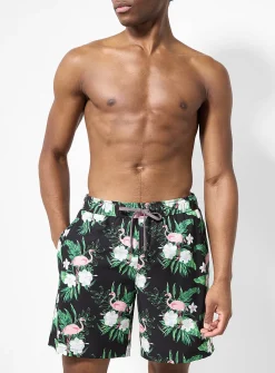 Printed stretch swim short