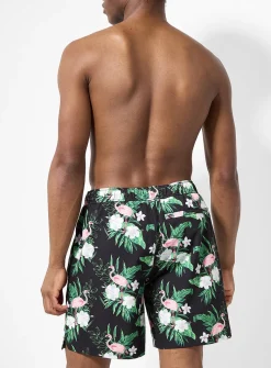 Printed stretch swim short