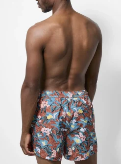 Printed stretch swim short