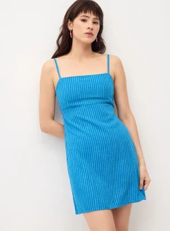 Printed tie-back dress