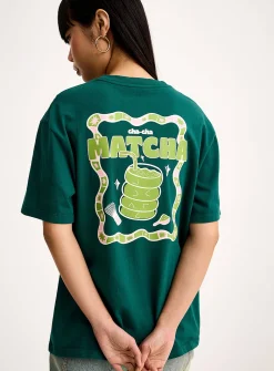 Printed washed T-shirt