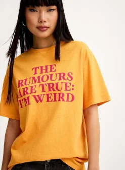 Printed washed T-shirt