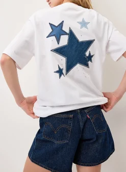 Printed washed T-shirt