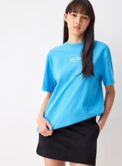 Printed washed T-shirt