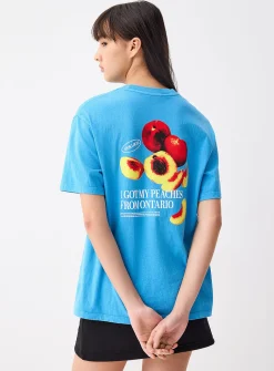 Printed washed T-shirt