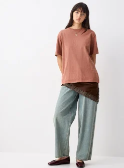 Printed washed T-shirt