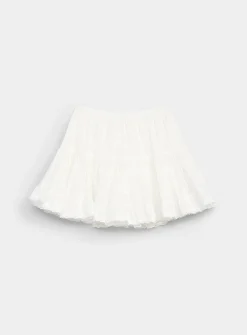 Puffy tiered miniskirt