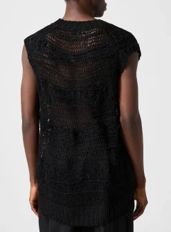 Pulled threads grunge sweater