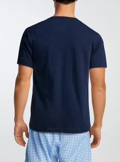 Pure cotton crew-neck undershirt