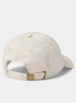 Pure linen baseball cap