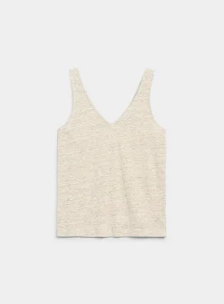 Pure linen V-neck cami