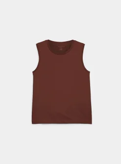 Pure organic cotton crew-neck tank