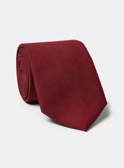 Pure wool solid tie