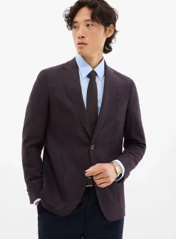 Purple piqué jacket