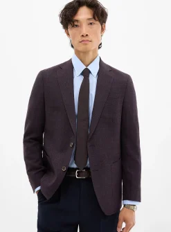 Purple piqué jacket