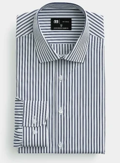 Pyjama-stripe shirt