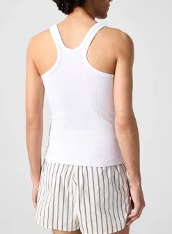 Racerback ribbed tank