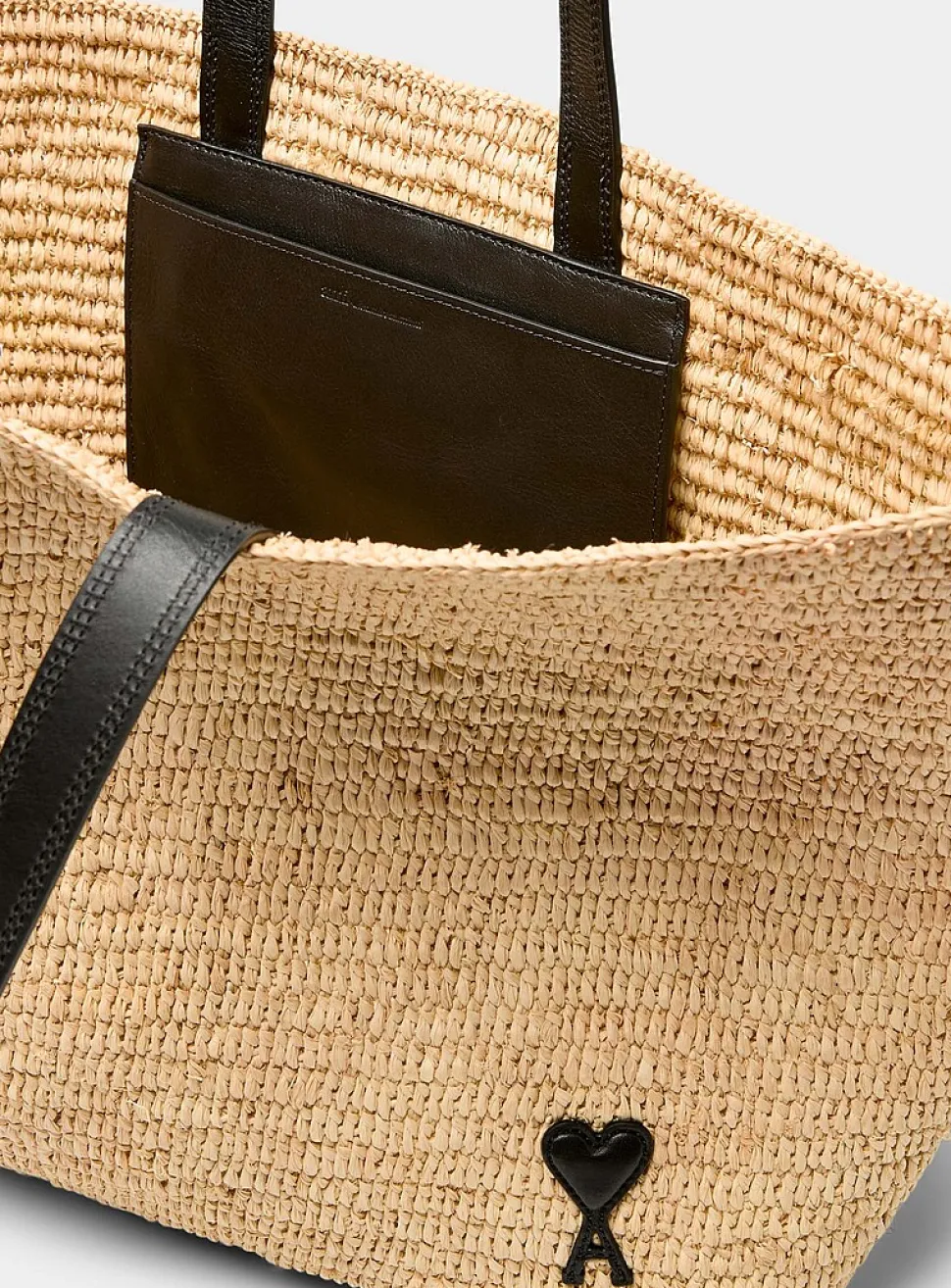 Raffia tote bag