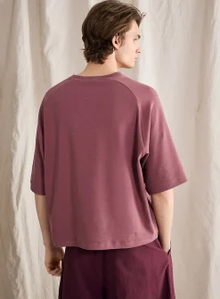 Raglan sleeve boxy T-shirt