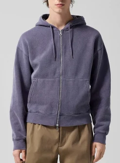 Rascal faded hooded zip-up sweatshirt