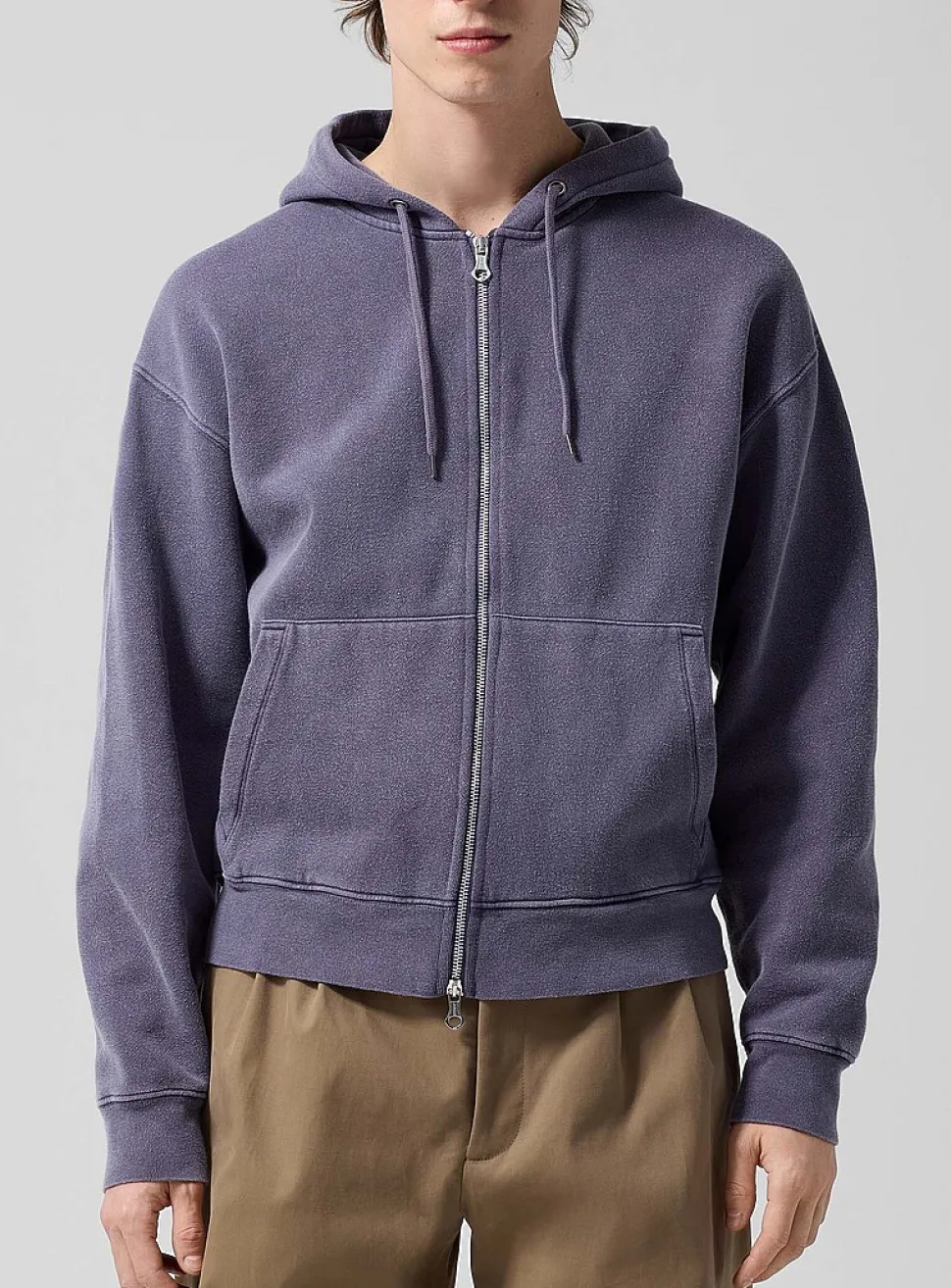 Rascal faded hooded zip-up sweatshirt
