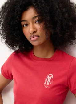 Red mini logo T-shirt