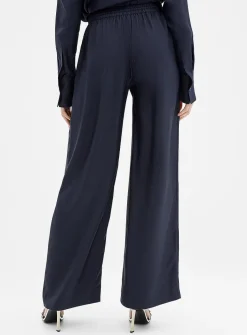 Relaxed pure silk pant
