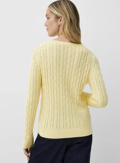 Reprocessed cotton cables sweater