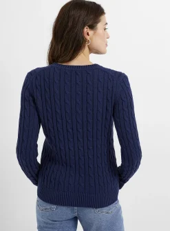 Reprocessed cotton cables sweater