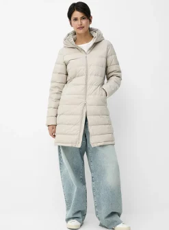Reprocessed nylon half-length coat
