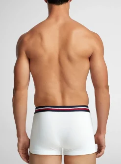 3" retro striped-waist trunk