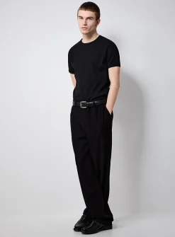 Ribbed raglan-sleeve T-shirt