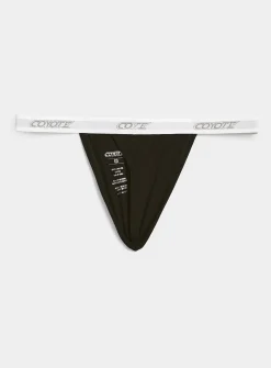 Ribbed thong