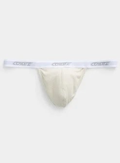 Ribbed thong