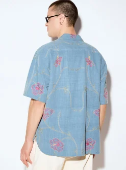 Ronen floral embroidery shirt
