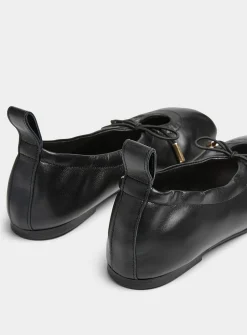 Rosalind bow leather ballet flats