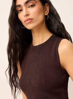Rose pattern cropped cami